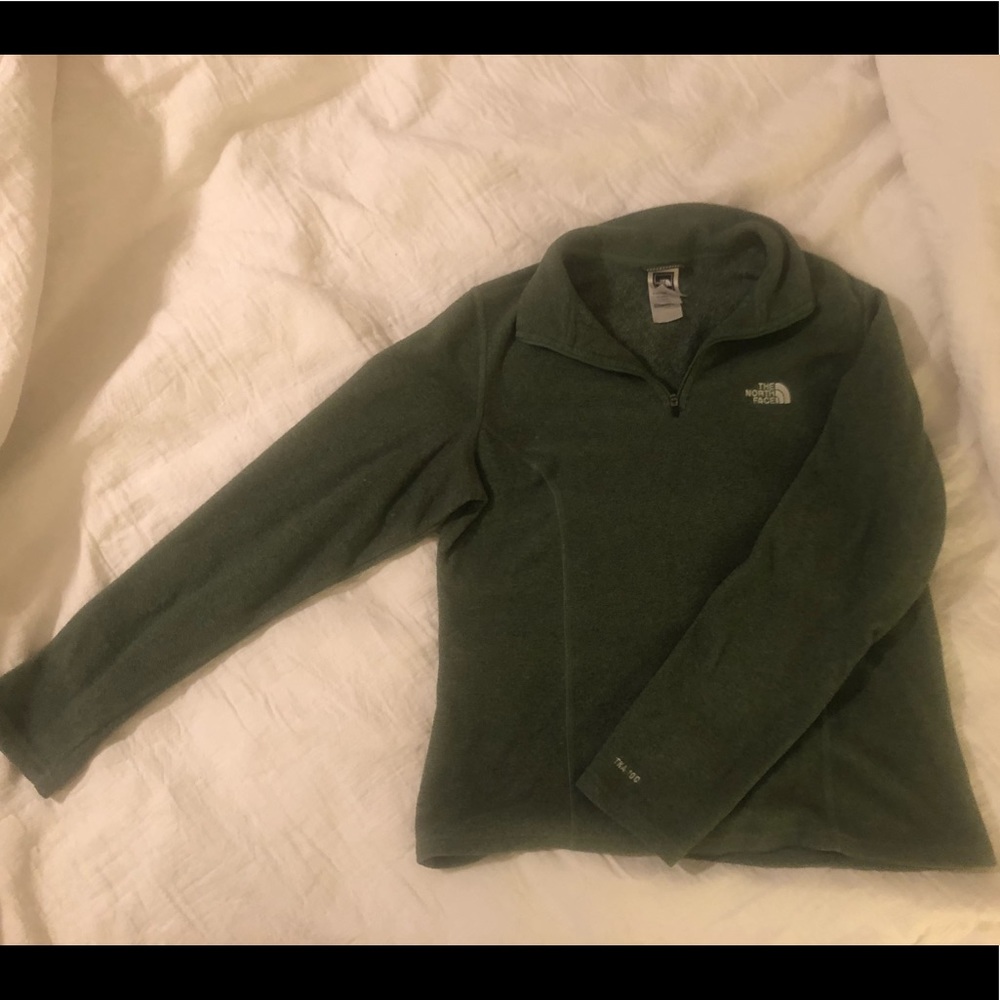 North Face Green Pullover Fleece